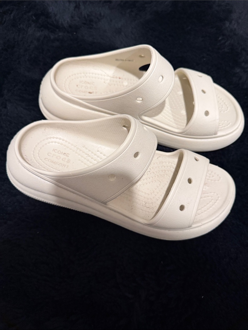Crocs Classic Crush Sandals – Bone (W7/M5) - Picture 3 of 12